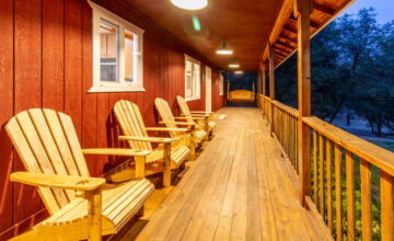 Miners Ranch House Porch at night-3